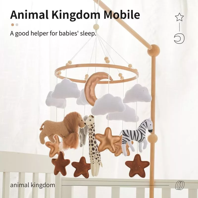 Baby Crib Mobile, Boys and Girls Boho Nursery, Hanging Decoration Theme for Children's Room, Gift image 3