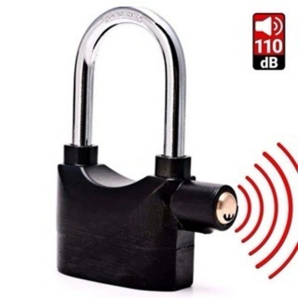 Anti-theft motorcycle lock with audible alarm image 4