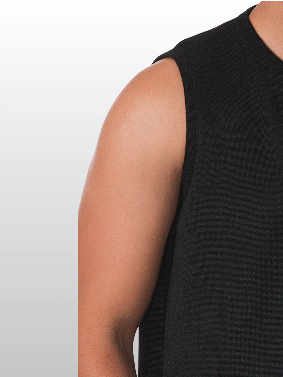 Men's Knitted Tank Top, Scoop Neck Summer T-Shirt, Exclusive Summer Print