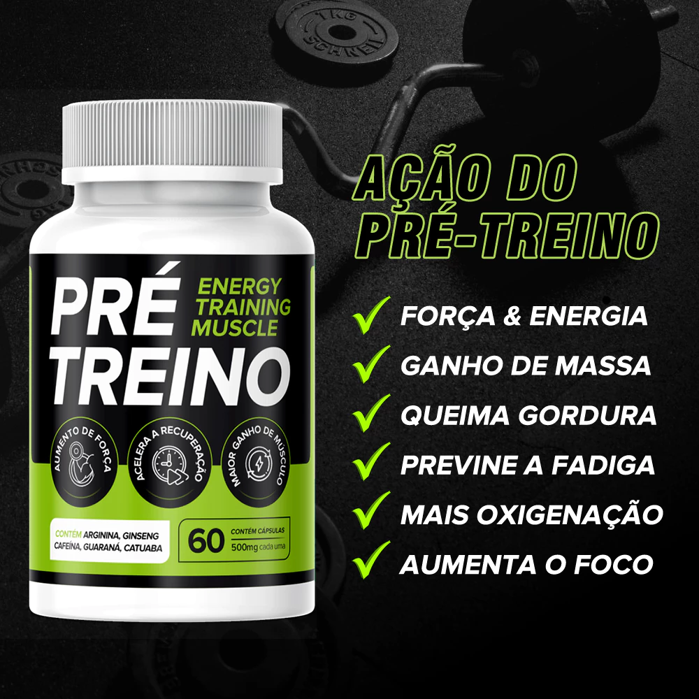 Pre-Workout Premium Supplement + Energy and Disposition - 60 Capsules - Fast Shipping image 3
