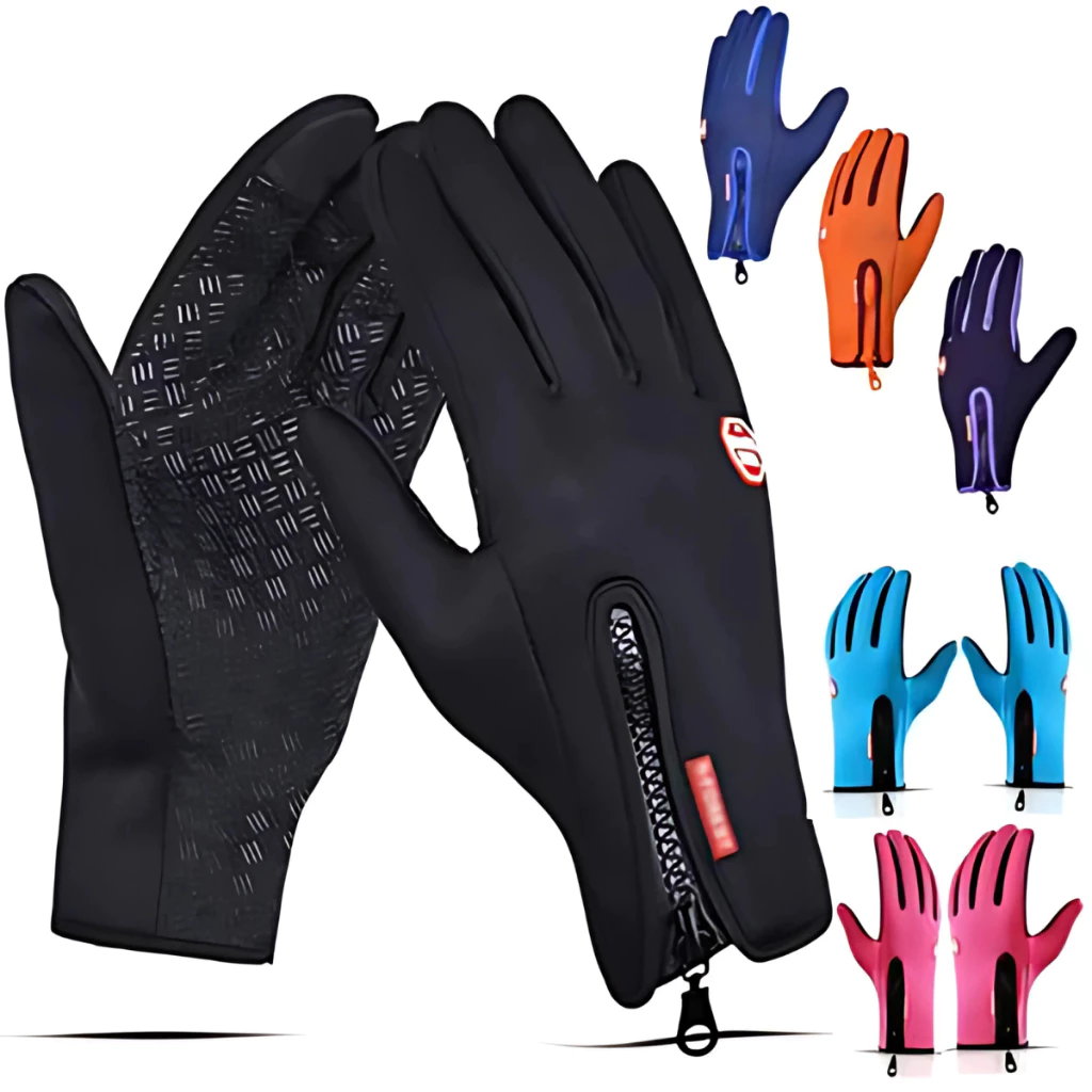Reinforced Non-Slip Thermal Glove for Motorcycle and Bike, Touch Screen, Water Resistant, Unisex