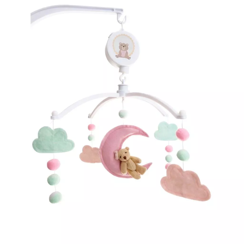 Musical and Rotating Mobile Bear Bear Bear Moon Cloud Girl image 3