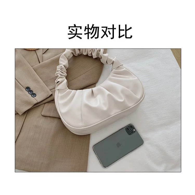 Elegant Cloud Bag Wrinkled Style, Women's Shoulder Bag image 2