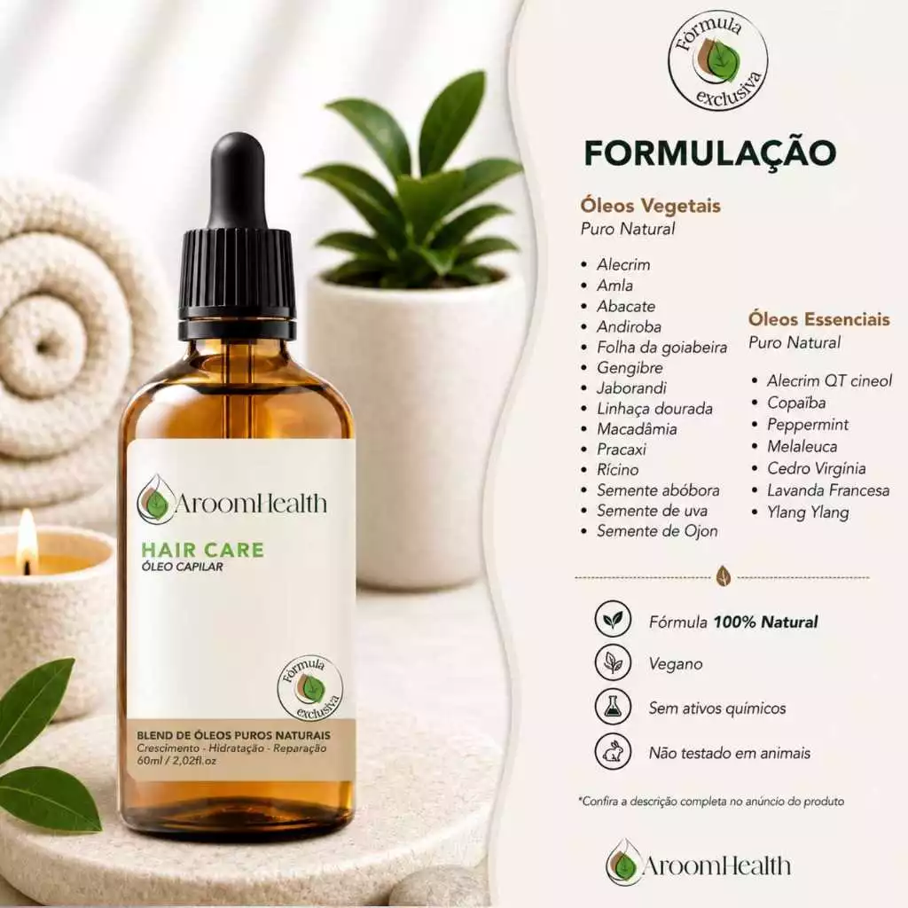 Blend de óleos capilares Hair Care 60 ml Fórmula Exclusiva