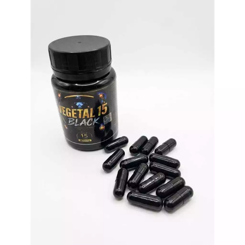 VEGETABLE 15 BLACK 100% Natural Kit 5 pots 15 caps.