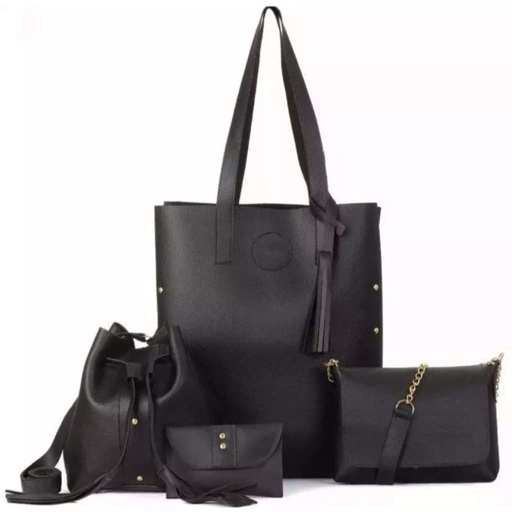 4-Piece Crossbody Bag Kit Practical Shoulder Wallet Ref 04