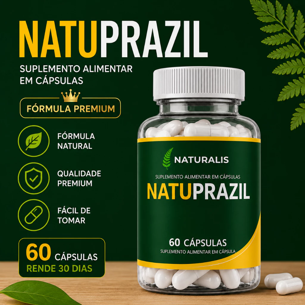 1x Natuprazil 60 Caps Original - Fórmula Premium - Oficial image 4