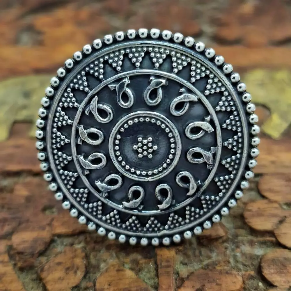 Bali 925 Silver Ring, Boho Style - B010 image 2