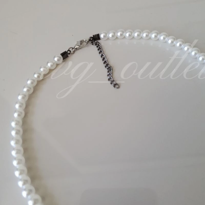 Medium pearl choker necklace 6mm