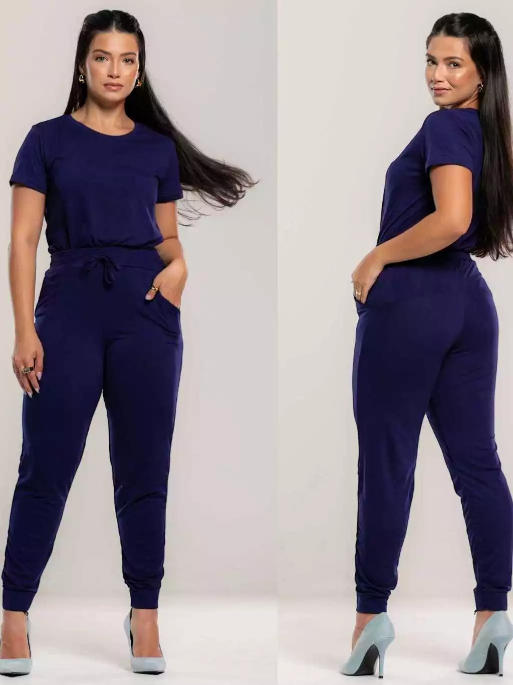Women's Set Suede Light Mesh Jogger Pants Comfortable Women's Blouse Uniform Clothing image 3