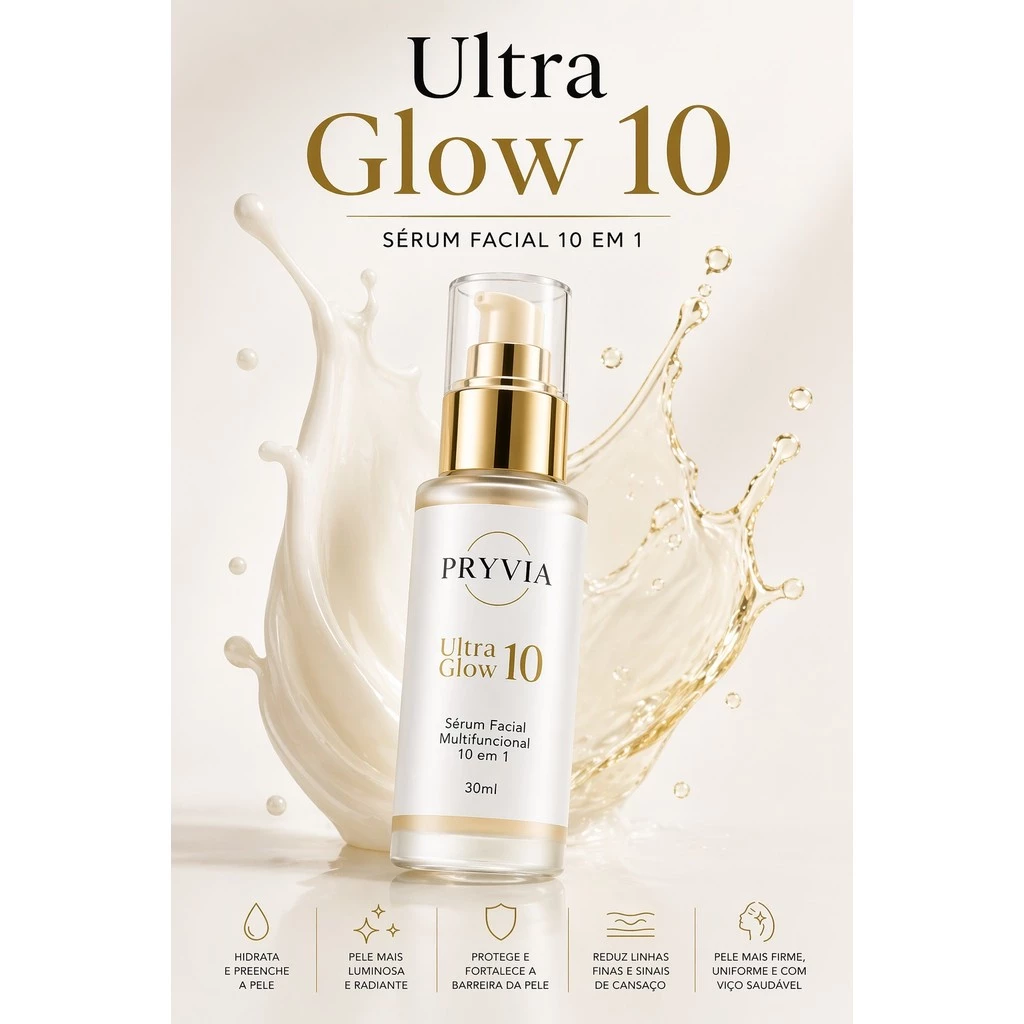 Pryvia Ultra Glow Multifunctional Facial Serum 10 in 1 30ml image 3