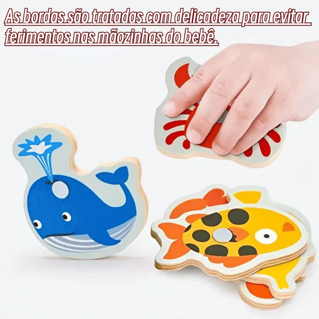 82-Piece Magnetic Wooden Fishing Game, Montessori Educational Toy, Creative Gift for Children image 4