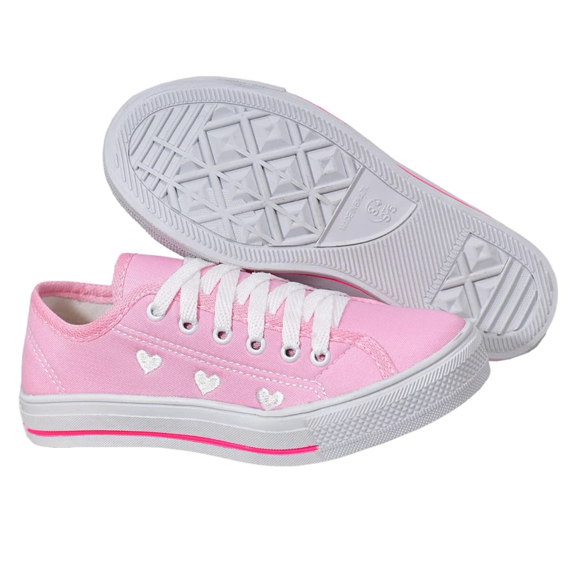 Women's Casual Sneakers New Arrival Heart Detail Basic Fashion image 2