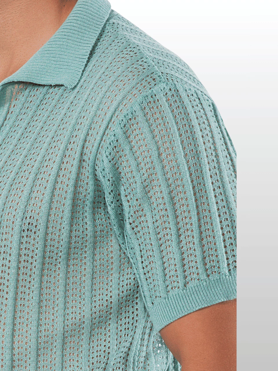 Men's Casual Chic Knit Polo Shirt Lightness and Timeless Style Summer Trend image 4
