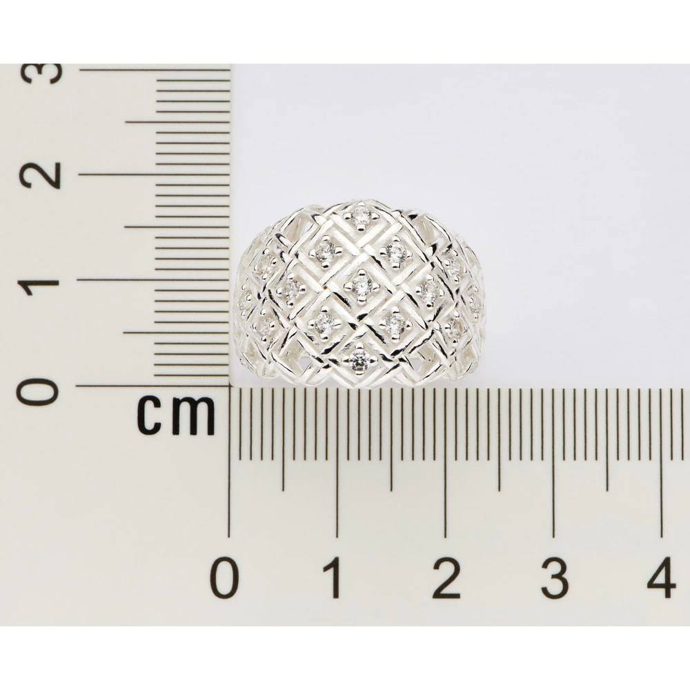 Rommanel Maxi Bomb Ring with Zirconias 925 Silver 810430 image 2