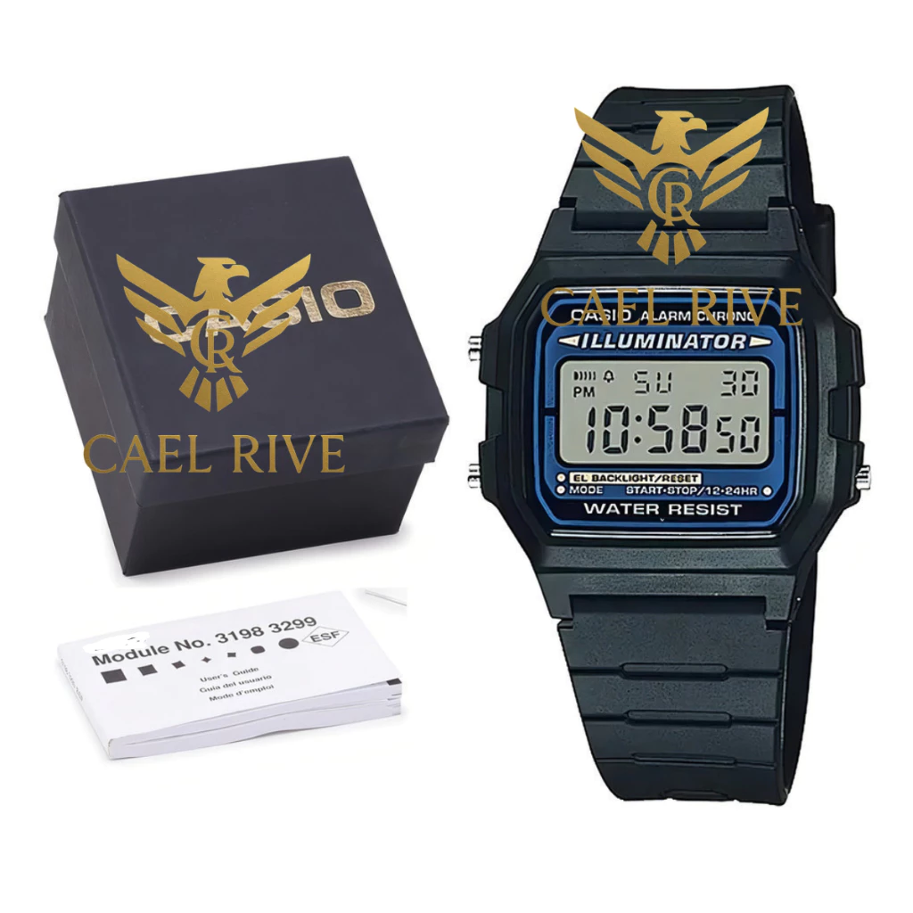 F-105 100% Waterproof Wristwatch With Brand Box And Invoice