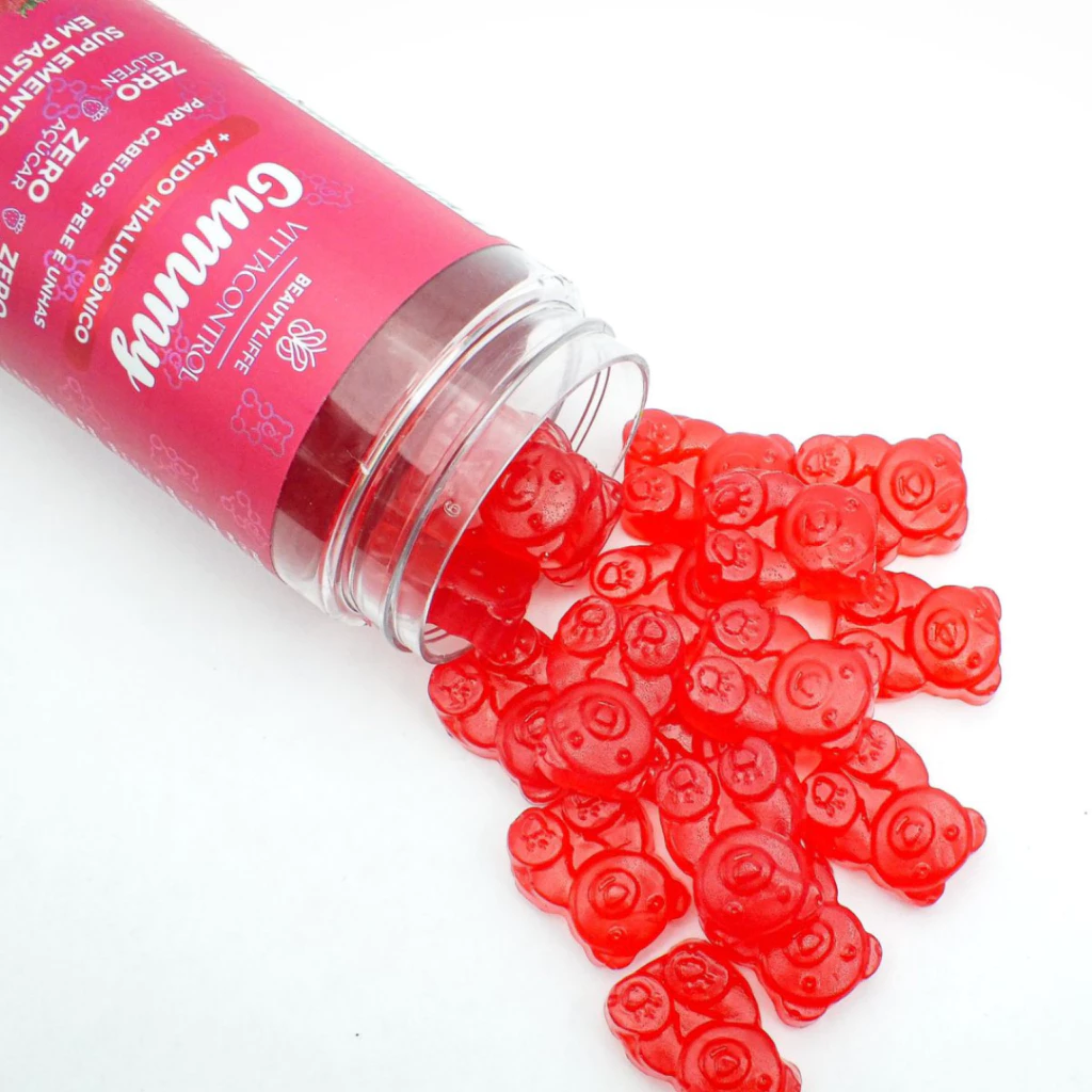 VittaControl Gummy ZERO Vitamin Hair, Nails and Skin with Hyaluronic Acid Only 1 Gum per day image 3