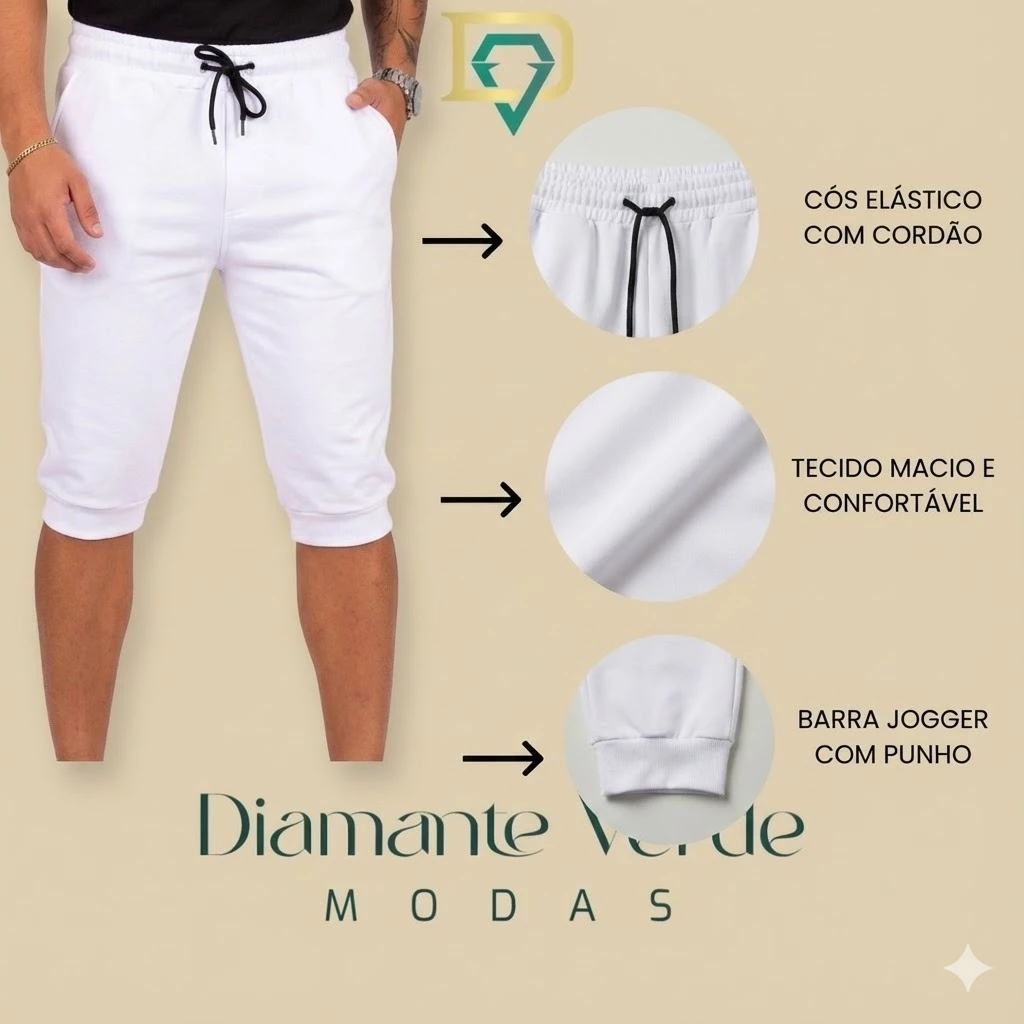 Men's Plain Bermuda Jogger Shorts New Top image 2
