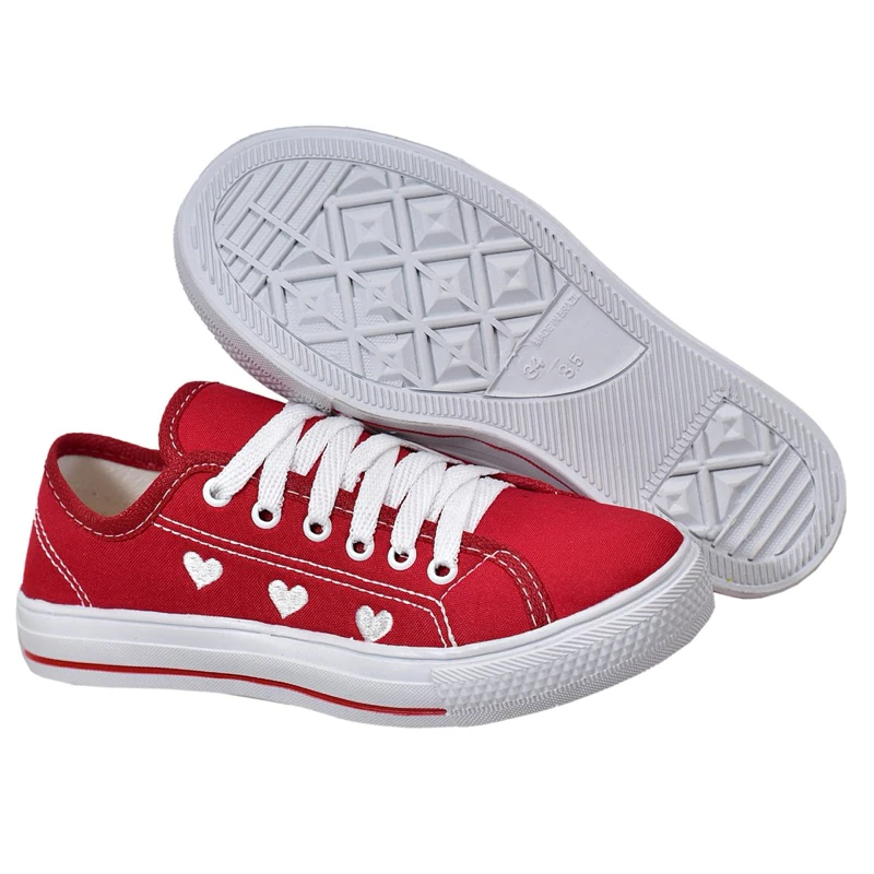 Women's Casual Sneakers New Arrival Heart Detail Basic Fashion image 3