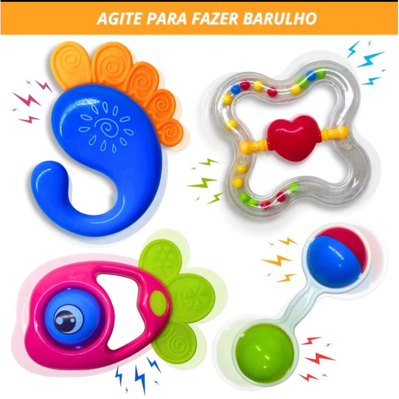Mobile for crib and stroller, rattle, baby seat, noise
