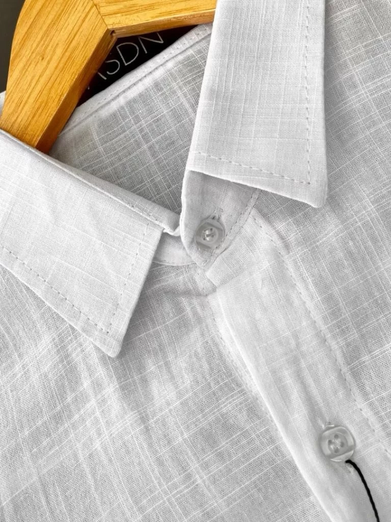Men's Long Sleeve Linen Slim Fit Luxury Premium Casual Fashion Cold Dress Shirt