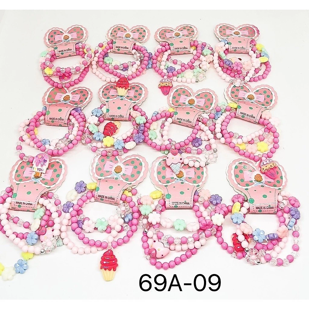 Kit of 48 beautiful beaded bracelets for children image 2