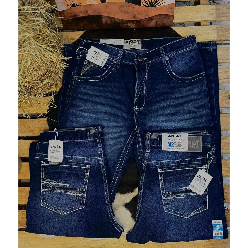 Men's Country King Farmm Pants 100% Cotton Rodeo Cauntry Balloon Ariatt Country Cinchh image 2