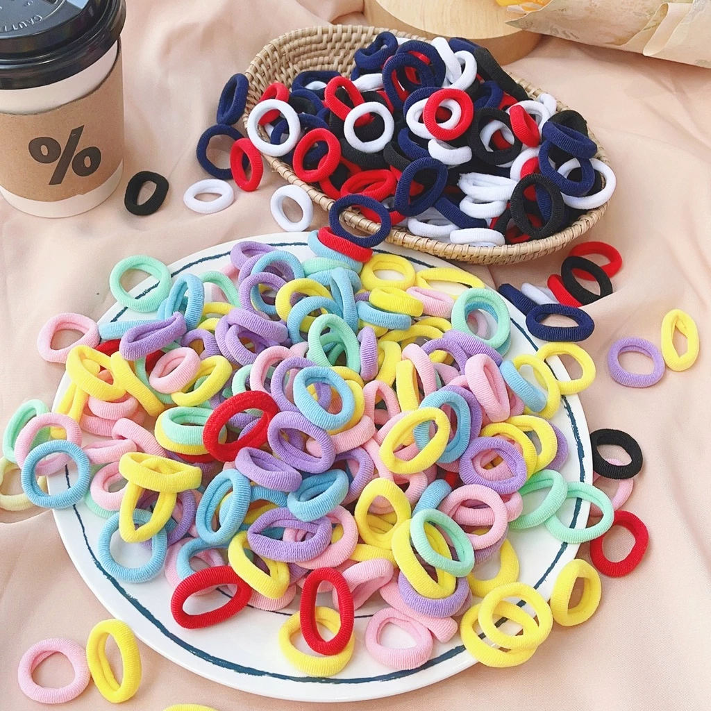 Baby Hair Bands, Soft Elastic, Non-Slip, 20/50 Pieces, Soft and Creative Ponytail Holders image 2