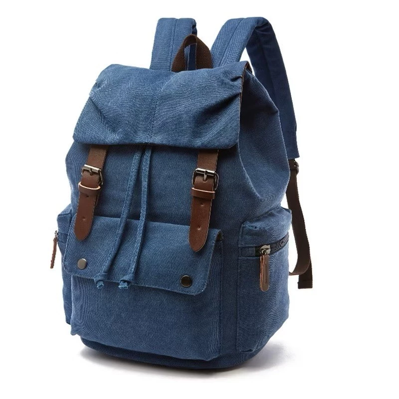 New Canvas Bag Korean Style Double Shoulder Laptop Bag Fashion Bag Shoulder Bag D