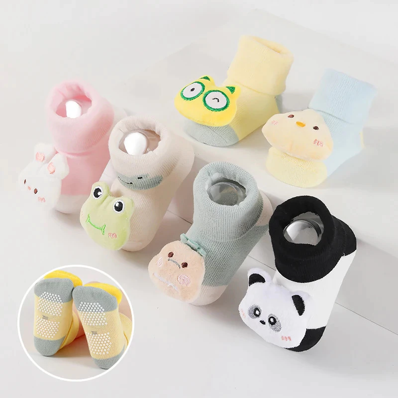 Kit 2/4/6 pairs Baby Socks with Bells Animal