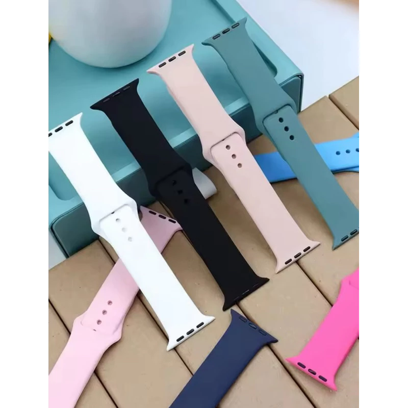 Silicone Sport Strap For Smartwatch Ultra 38-40-41-42-44-45-49mm New Colors image 2
