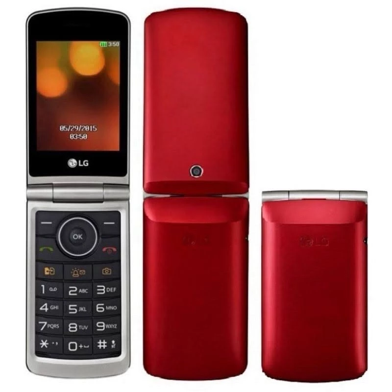G360 FLIP CellularLg Simple For Elderly Or Rural 2G black and red image 3