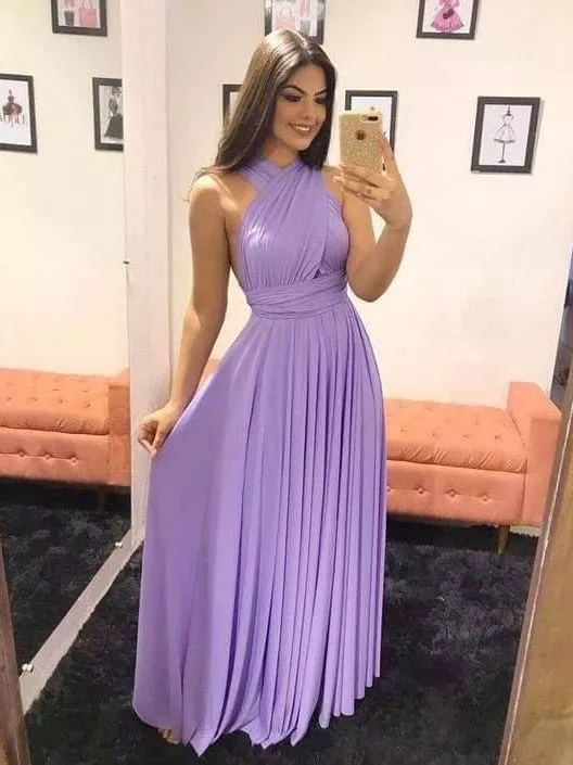 Long Dress Various Shapes Infinity Multiform Multipurpose Parties Wedding Bridesmaids Graduation image 2