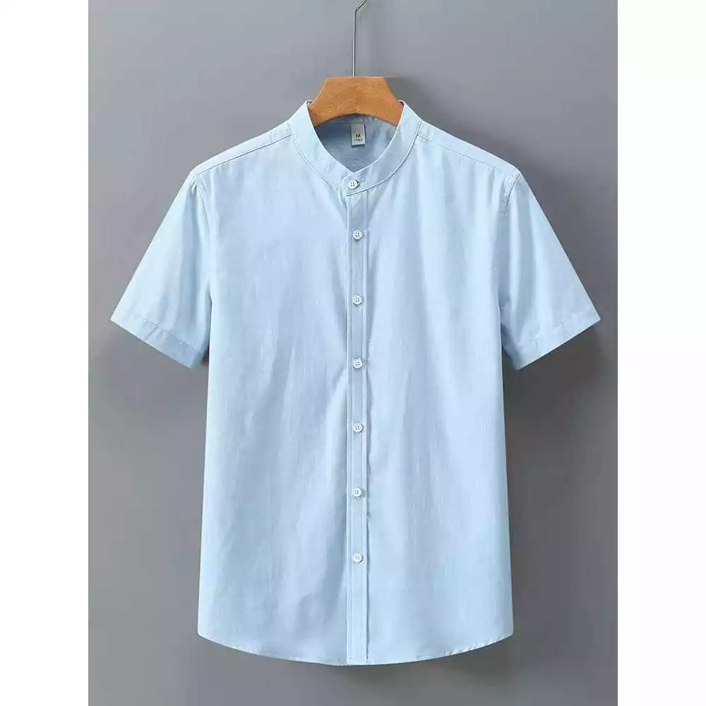 Men's Viscose Priest Collar Shirt image 2