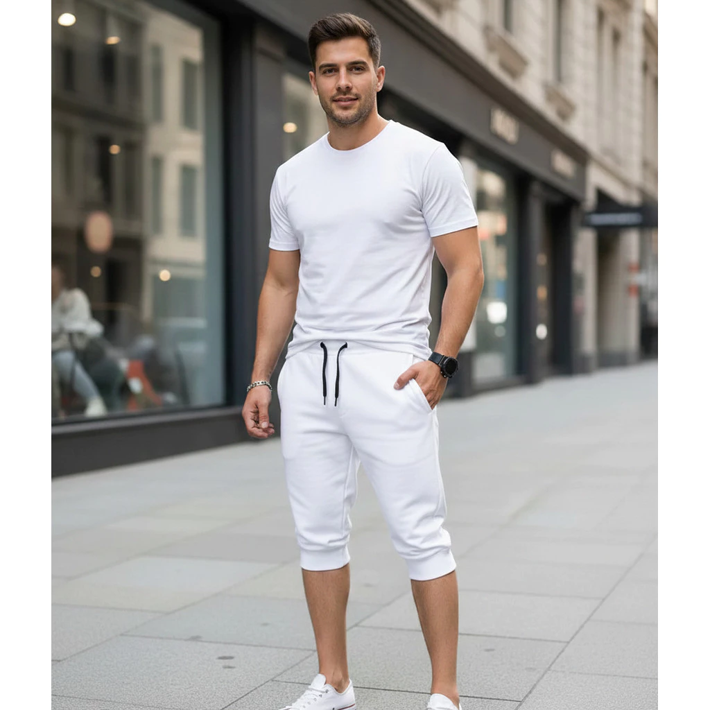 Men's Plain Bermuda Jogger Shorts New Top image 3