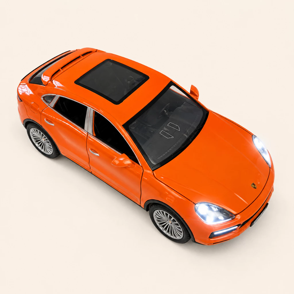 Porsche Cayenne 1:24 Metal Miniature with Light and Sound Doors and Trunk Open image 2