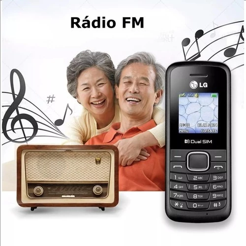 LG B220 Simple Dual Sim Button Cell Phone 100% Original Elderly Fm Radio image 2