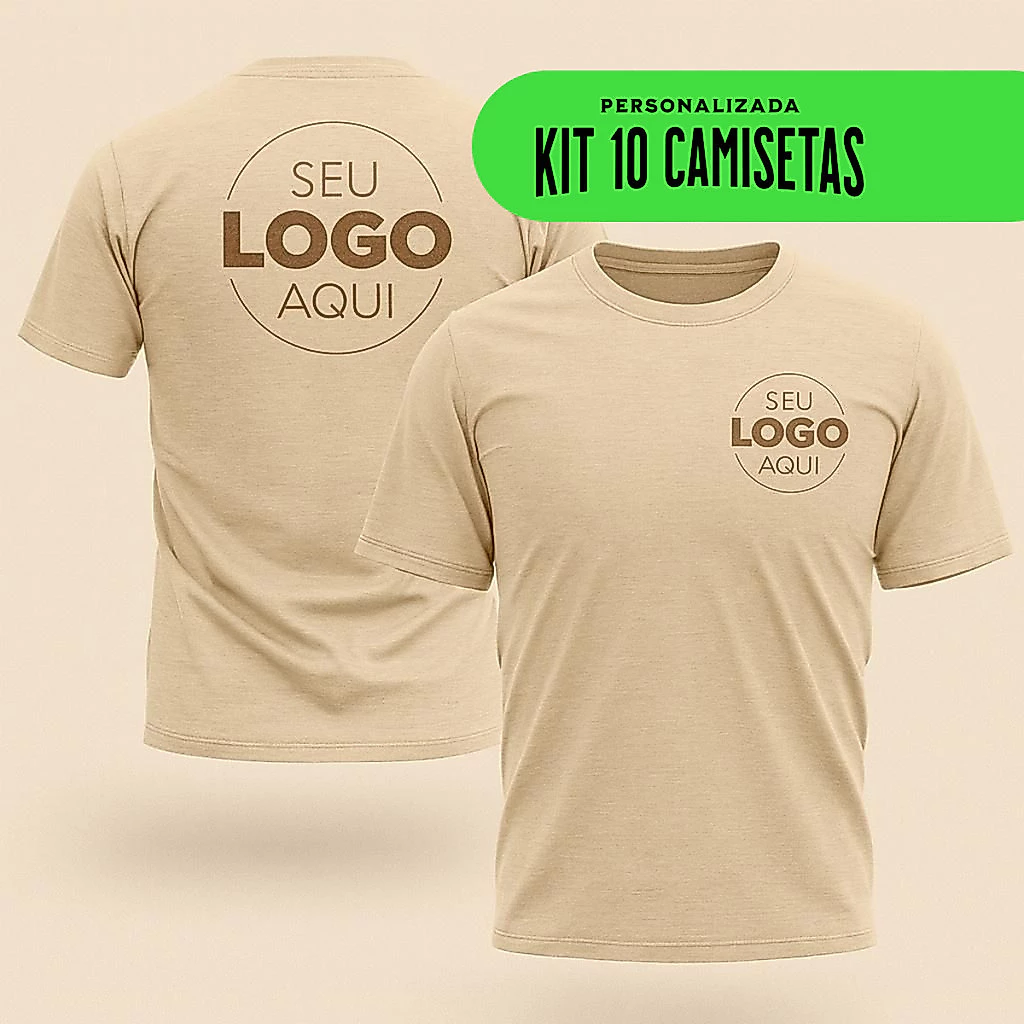 KIT 10 T-shirts from Your Company or Personalized Preferred Print - 100% Cotton image 4