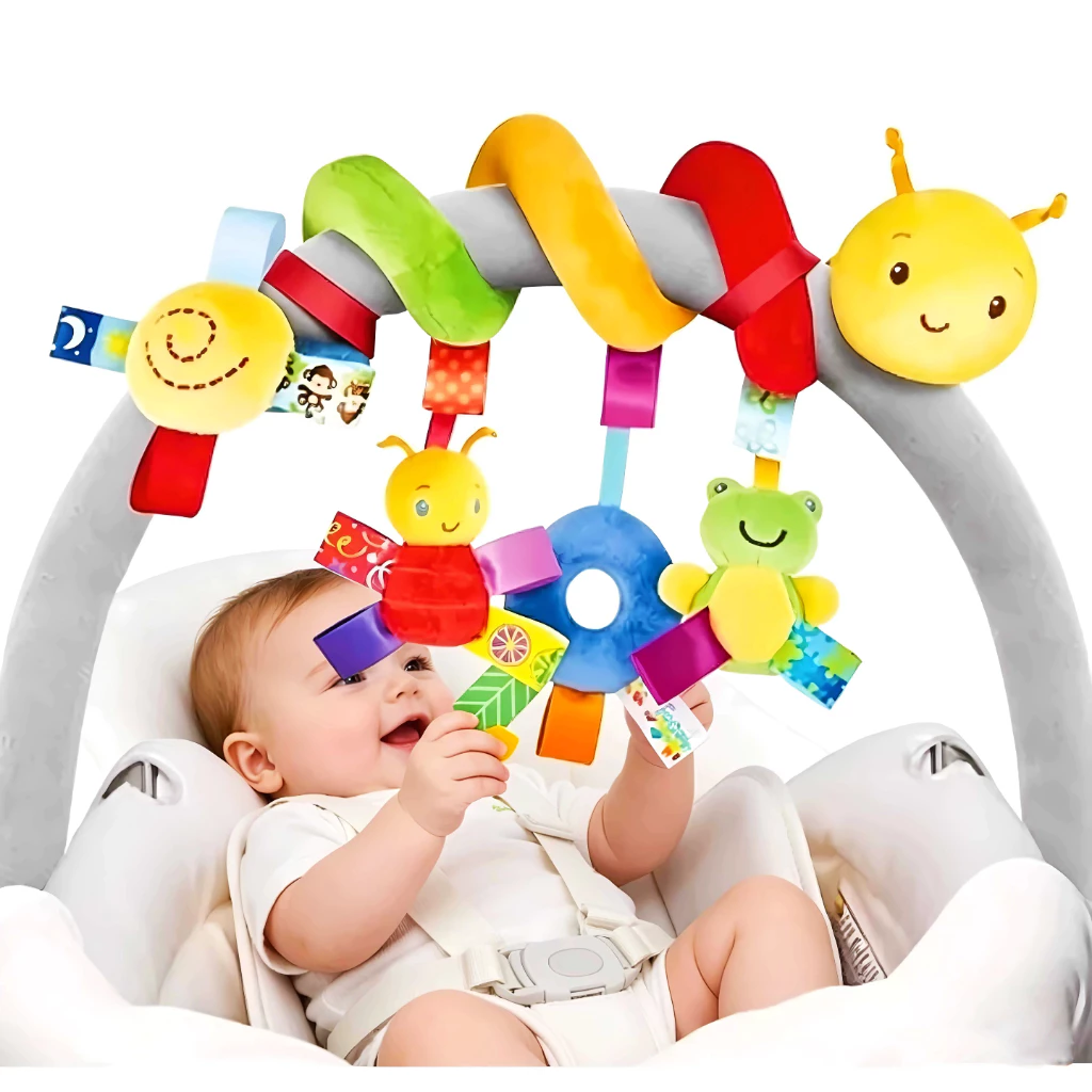 Baby Born Touch Puzzle Toy Mobile Centipede Spiral Ideal Handcart Comfortable Crib and Octopus Rattle Toy
