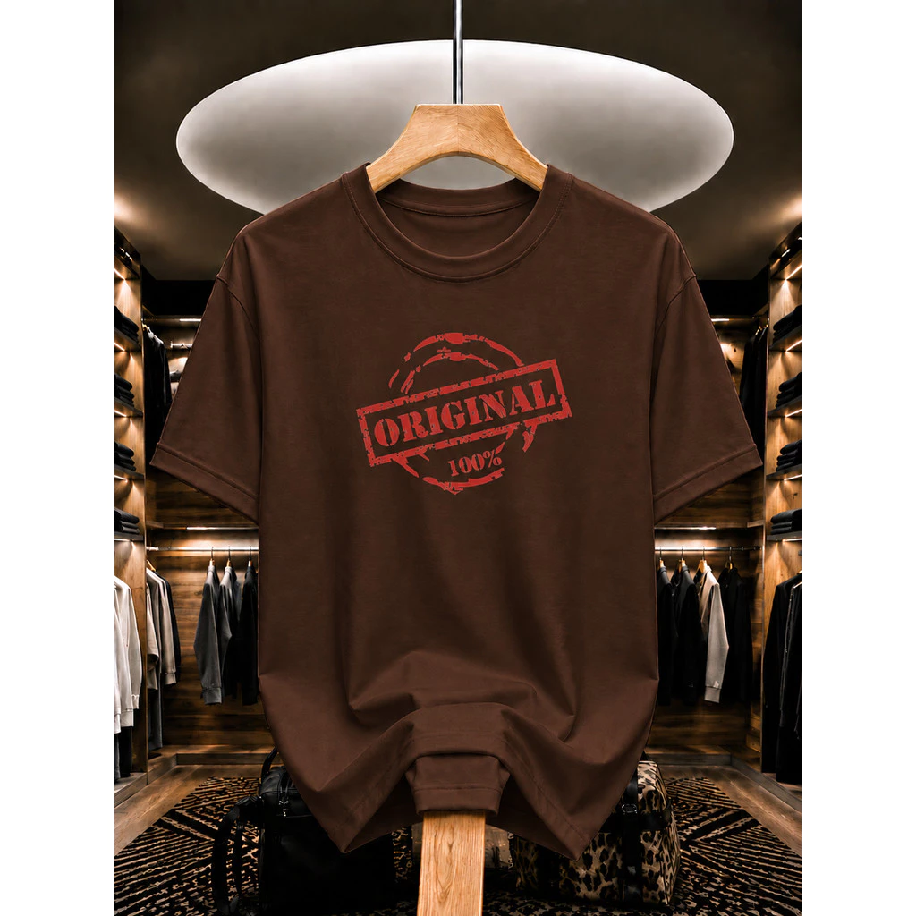 Men's Streetwear T-Shirt, Adult Size, 100% Cotton - ORIGINAL Model - Casual Style image 2