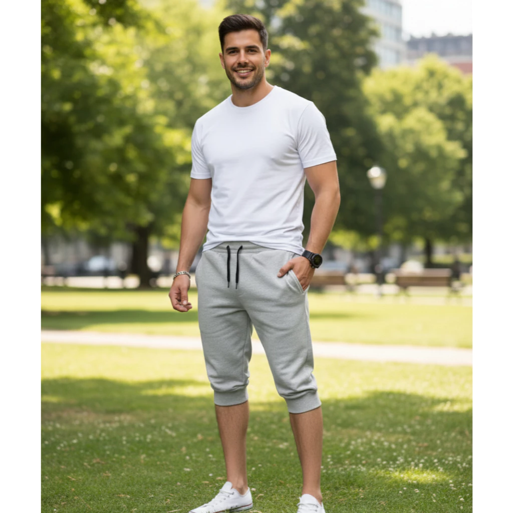 Men's Plain Bermuda Jogger Shorts New Top