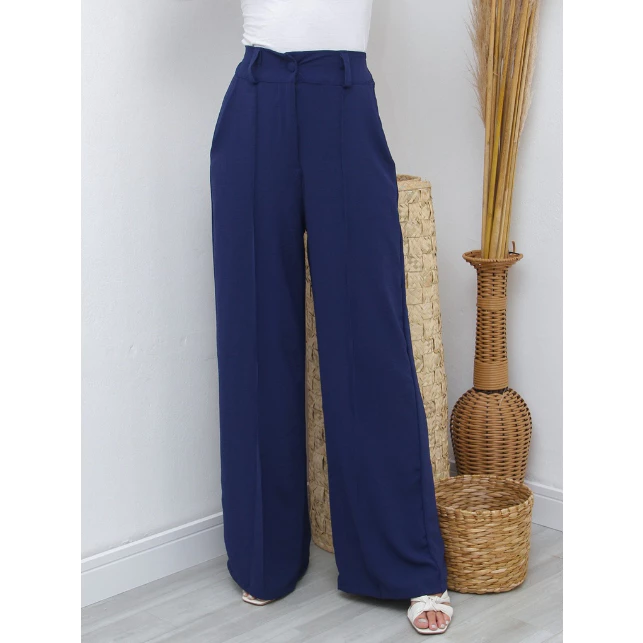 Duna Women's GG Wide Leg Pantaloons with Button Trend 2025 image 2
