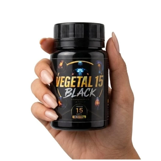VEGETABLE 15 BLACK 100% Natural Kit 5 pots 15 caps. image 2