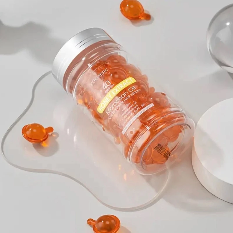 KORMESIC Hair Care Essence Capsule Mel/Multivitamínico/Aloe Triple Care Suave Frizz Brilho Instantâneo image 2
